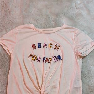 Beach por Favor tee